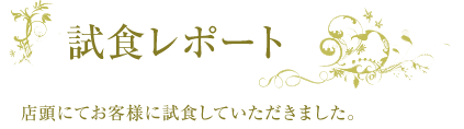 試食レポート